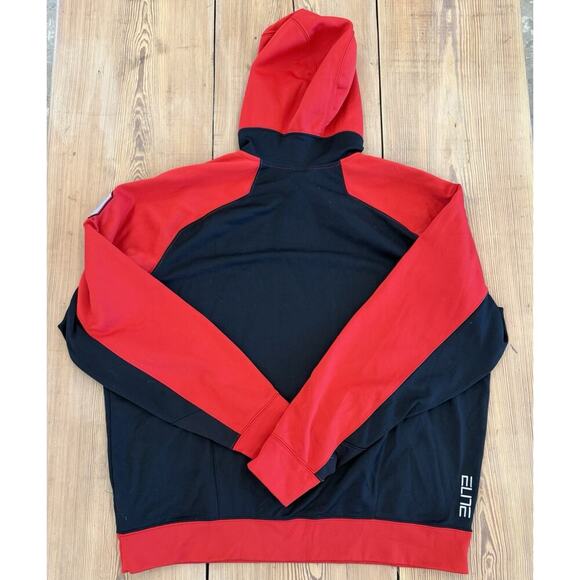 Ohio State Buckeyes Nike Elite Therma-Fit Red Black Hooded Sweatshirt Hoodie XXL - Picture 3 of 3